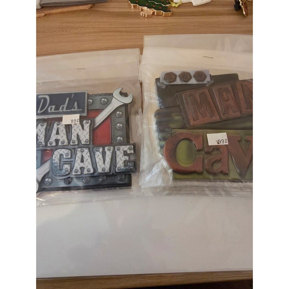 Man cave cake toppers